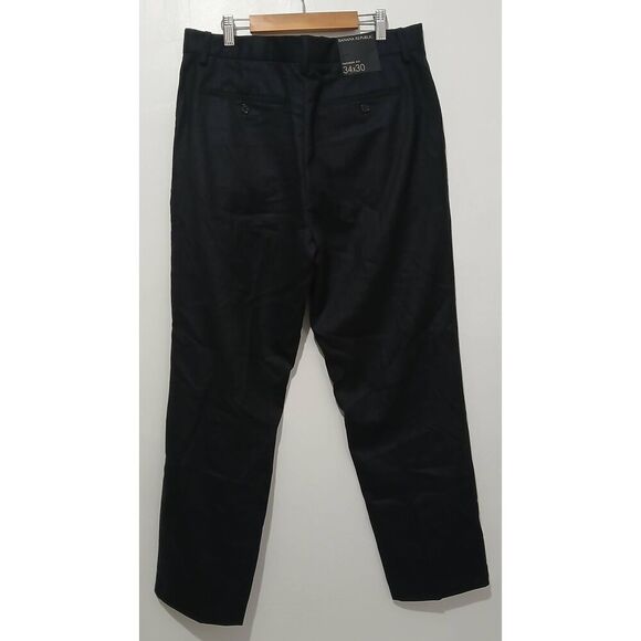 Banana republic mens dark gray 100% ITALIN virgin wool 34×30  trouser pants - Picture 6 of 12
